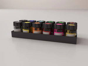 poster colour set 3D Model