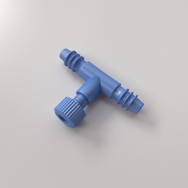 tubing flow control valve v2 Modèle 3D .c4d .max .obj .3ds .fbx .stl .blend 