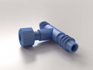 tubing flow control valve v2 Modèle 3D