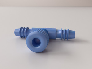 tubing flow control valve v2 Modèle 3D