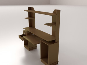 computer desk 3D Model