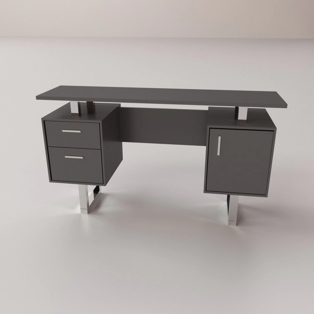 modern office desk 3D Model .c4d .max .obj .3ds .fbx .stl .blend 