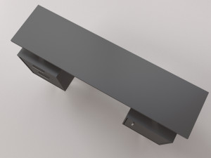 modern office desk Modello 3D