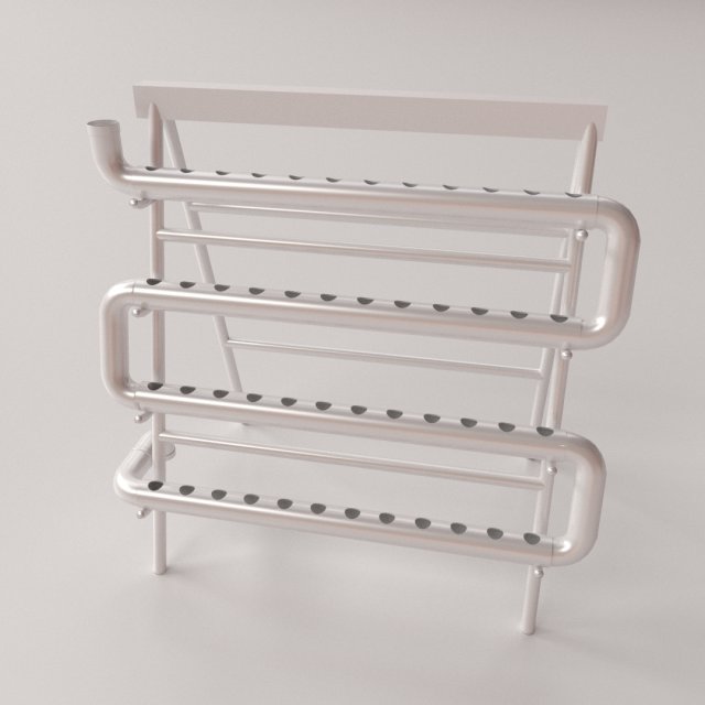 hydroponic stand Model 3D .c4d .max .obj .3ds .fbx .stl .blend 
