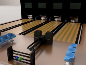 доріжка для боулінгу 3D Модель