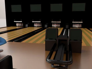 bowling lane 3D Model