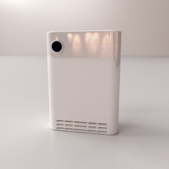 air purifier 3D Model .c4d .max .obj .3ds .fbx .stl .blend 
