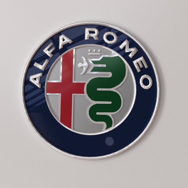 alfa romeo emblem Modèle 3D .c4d .max .obj .3ds .fbx .stl .blend 