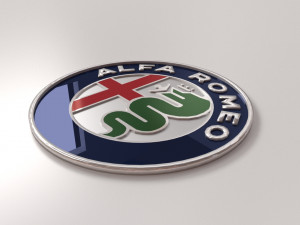 alfa romeo emblem Modèle 3D