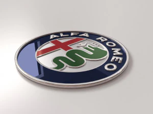alfa romeo emblem 3D Model