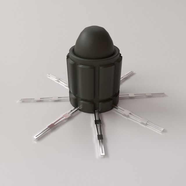 at2 anti tank mine 3D 모델 .c4d .max .obj .3ds .fbx .stl .blend 