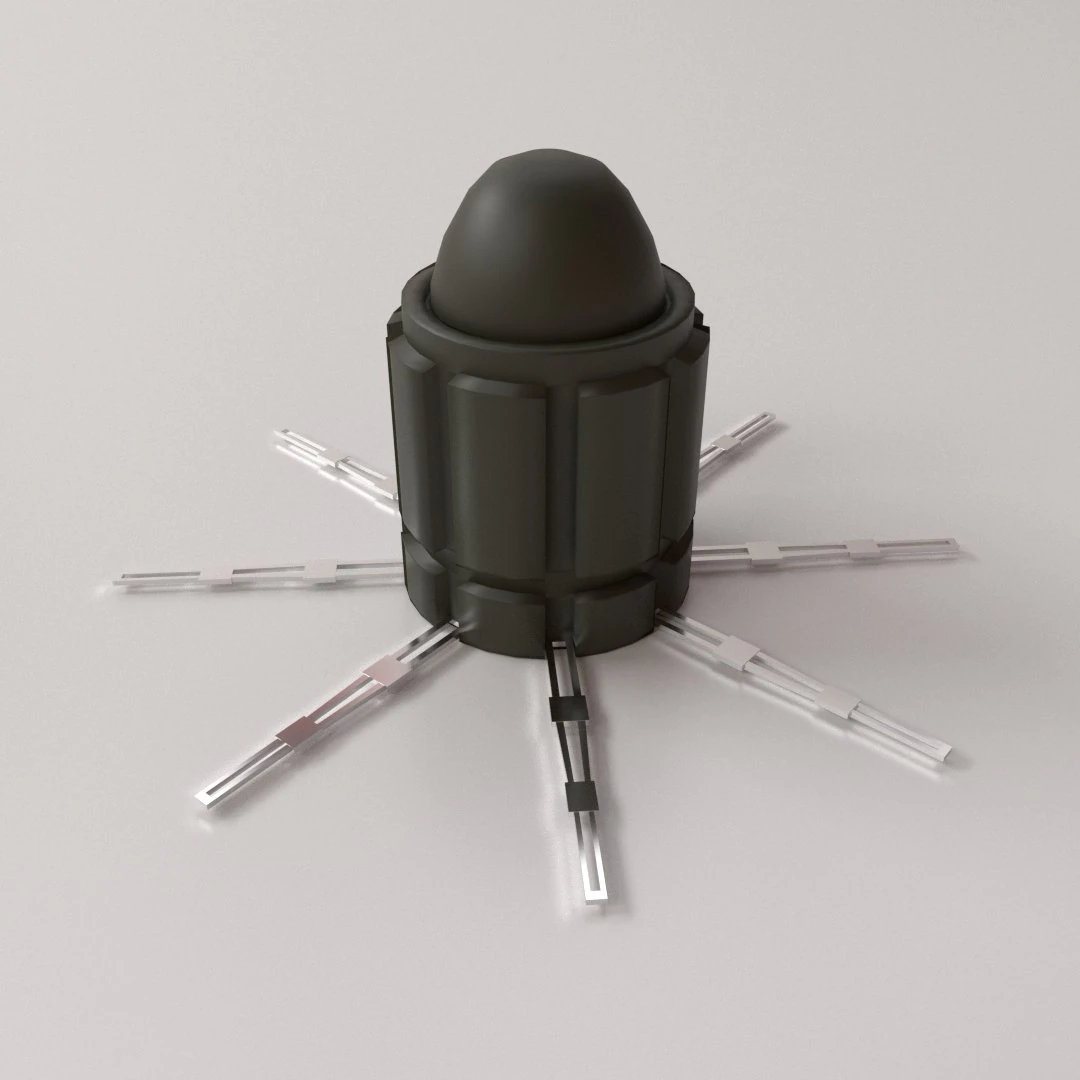 at2 anti tank mine 3D Model .c4d .max .obj .3ds .fbx .stl .blend