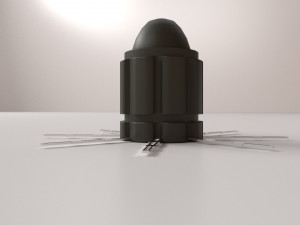 at2 anti tank mine 3D 모델