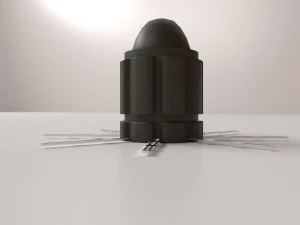 at2 anti tank mine 3D Model