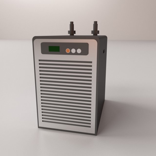 chiller 3D Model .c4d .max .obj .3ds .fbx .stl .blend 