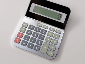 calcolatrice Modello 3D