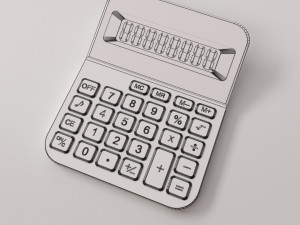 calculator Model 3D