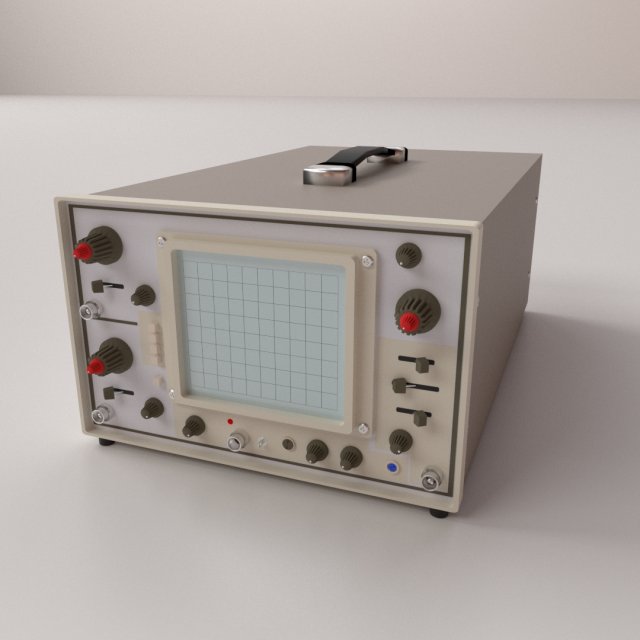 oscilloscope 3D Model .c4d .max .obj .3ds .fbx .stl .blend 
