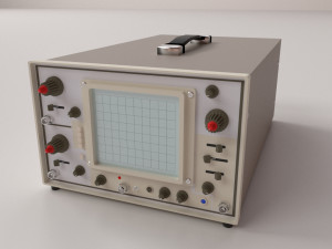 oscilloscope Modèle 3D