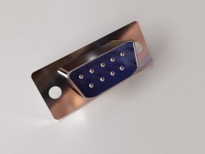 d-sub connector 9 pin 3D Model