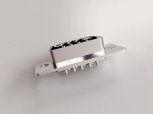 d-sub connector 9 pin 3D Model