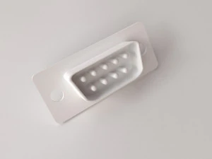 d-sub connector 9 pin 3D Model