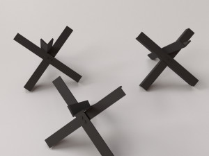 anti tank barrier 3D Model
