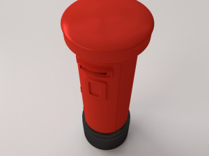 london post box Modèle 3D