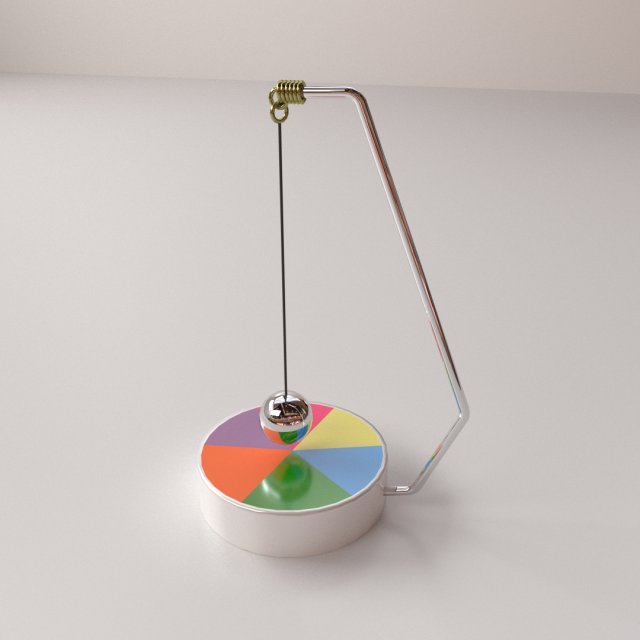 magnetic pendulum 3D Модель .c4d .max .obj .3ds .fbx .stl .blend 
