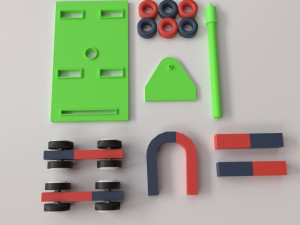 education magnet set 3Dモデル