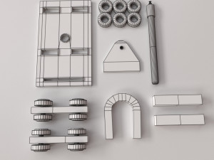 education magnet set Modèle 3D