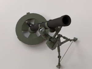 m224 mortar 3D Model