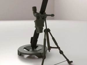 m224 mortar 3D Model