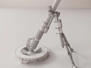 m224 mortar 3D Model