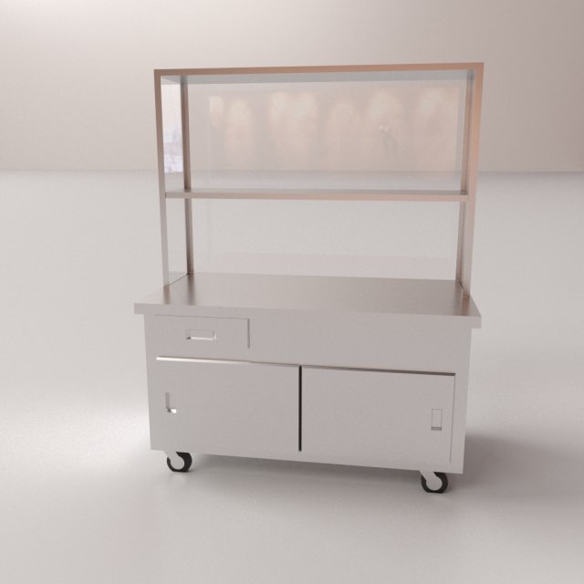 steel hawker cart Modèle 3D .c4d .max .obj .3ds .fbx .stl .blend 