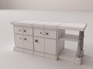 kitchen island Modelo 3D