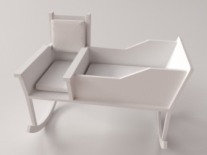 baby rocking chair 3D Model