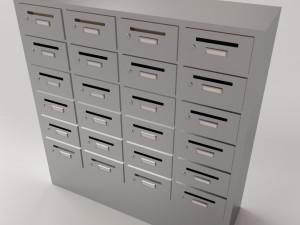 apartment mailbox 3D 模型