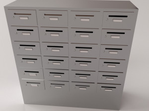apartment mailbox 3D 模型
