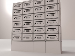 apartment mailbox 3D 模型
