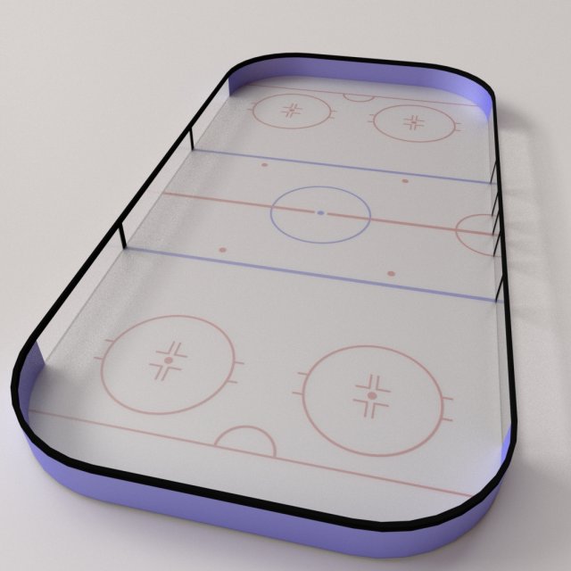 ice skating rink Model 3D .c4d .max .obj .3ds .fbx .stl .blend 