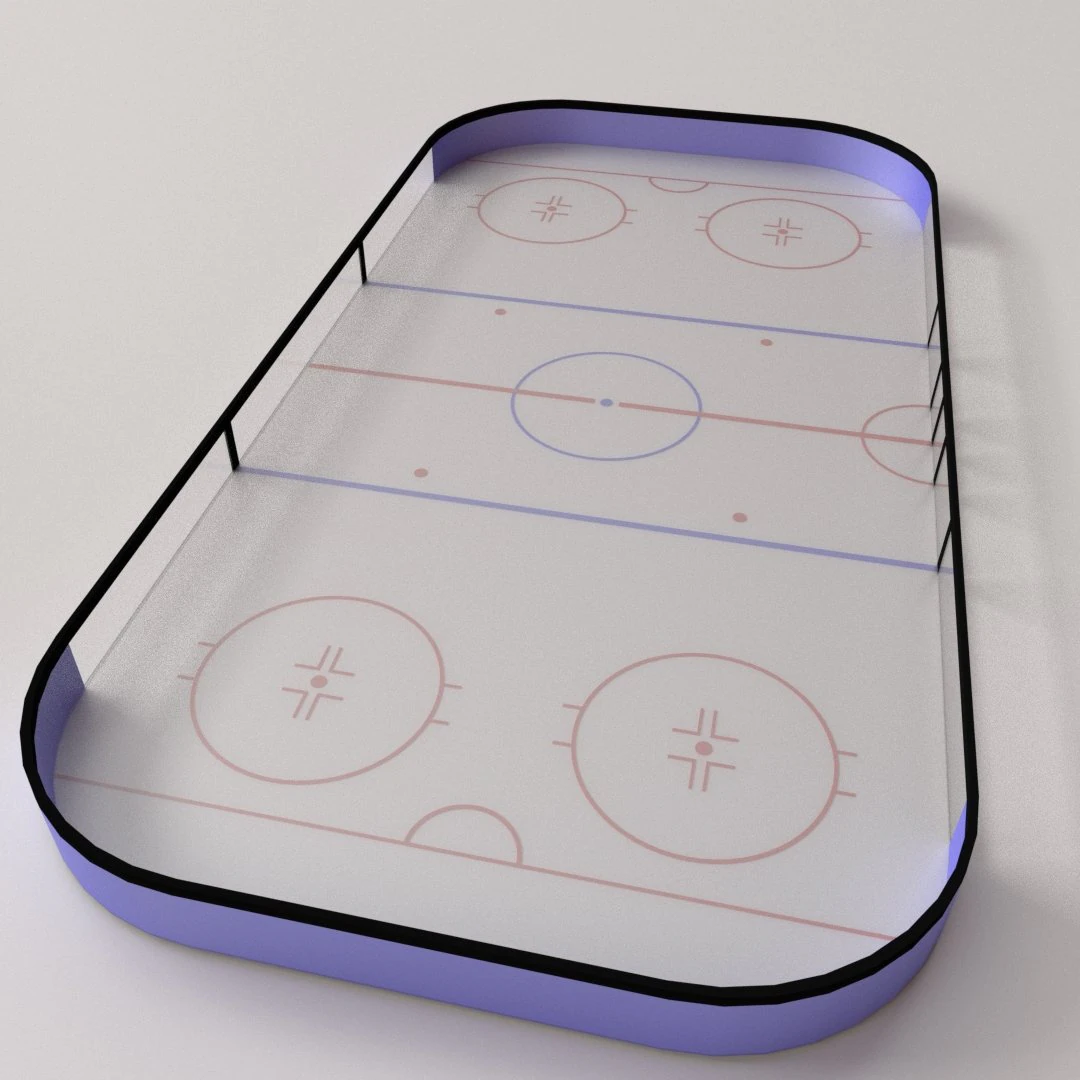 ice skating rink 3D Model .c4d .max .obj .3ds .fbx .stl .blend 
