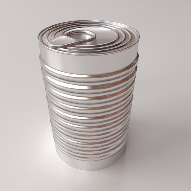 tin can Model 3D .c4d .max .obj .3ds .fbx .stl .blend 