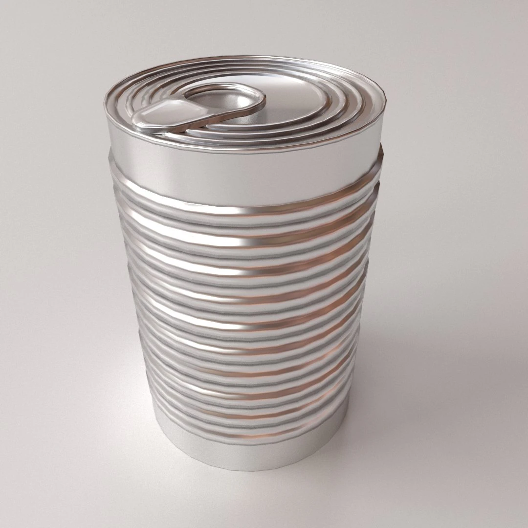 tin can 3D Model .c4d .max .obj .3ds .fbx .stl .blend 