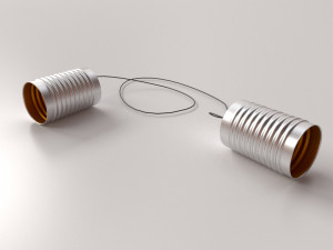 tin can telephone 3D मॉडल