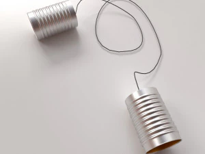 tin can telephone 3D Model