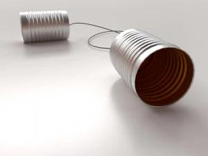 tin can telephone 3D Model