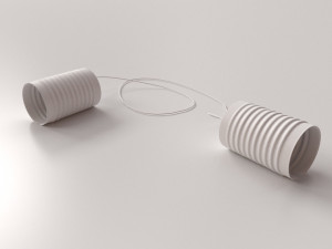 tin can telephone 3D Model