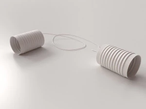 tin can telephone 3D Model
