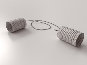 tin can telephone 3D Model